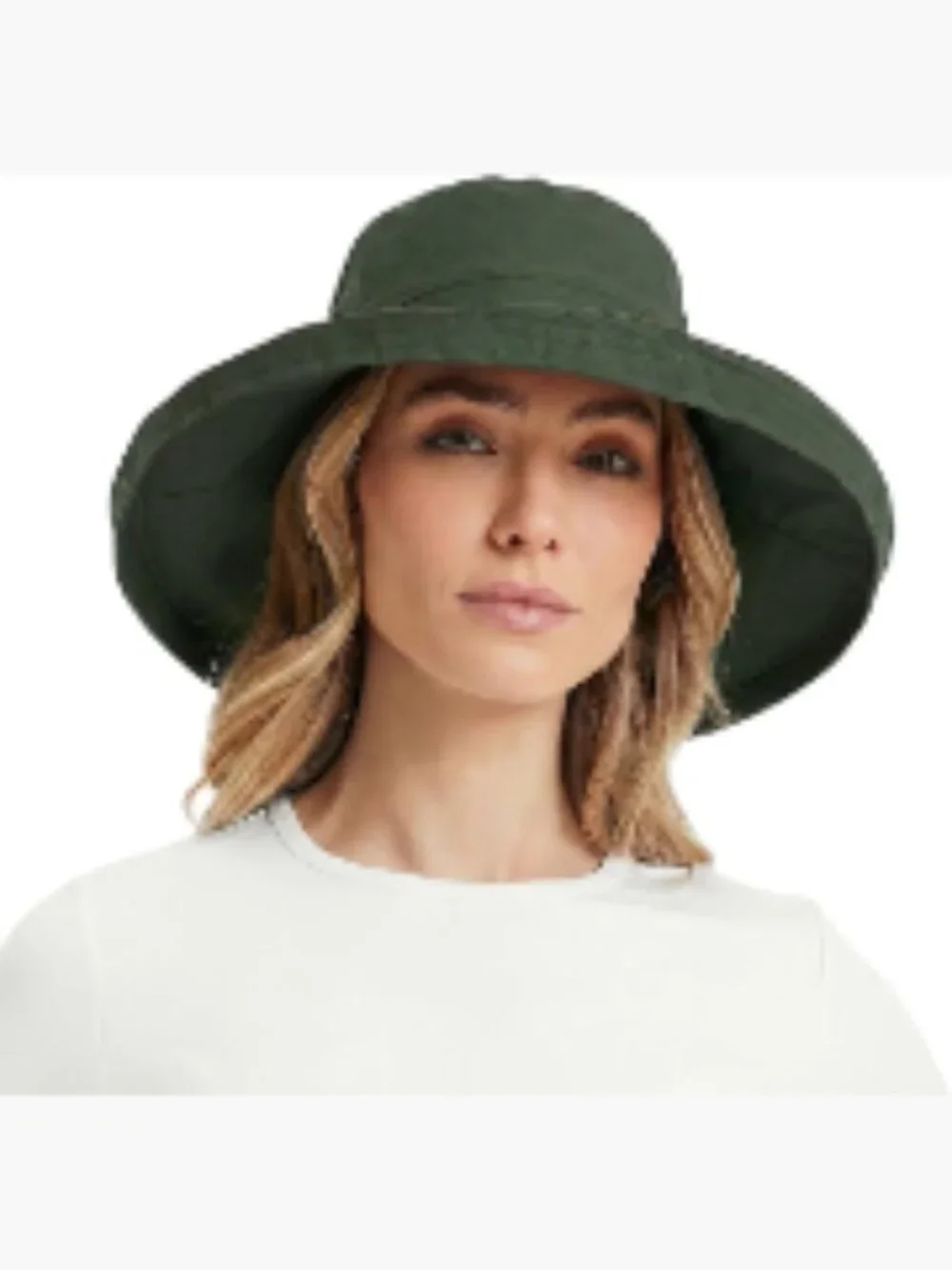 Cooling Sun Hat UPF 50+ Wide Brim Ponytail Hole Water Resistant Packable